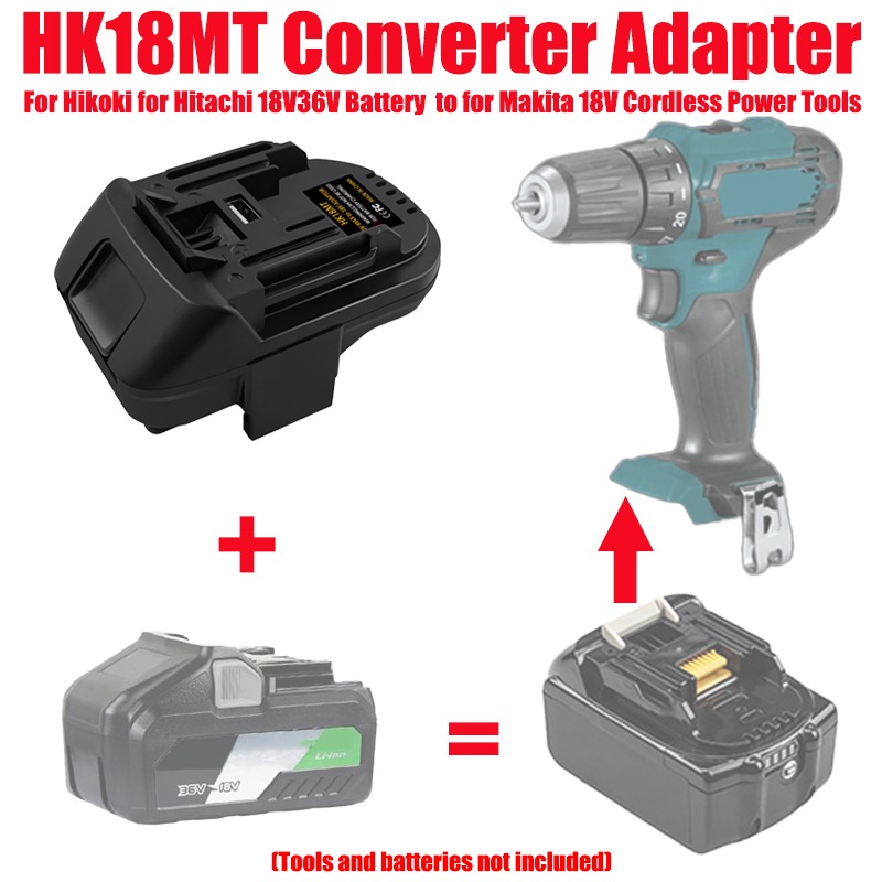 Power Tools Hitachi - ALASICKA バッテリーアダプター HK18MT 日立 18V/36V HIKOKI