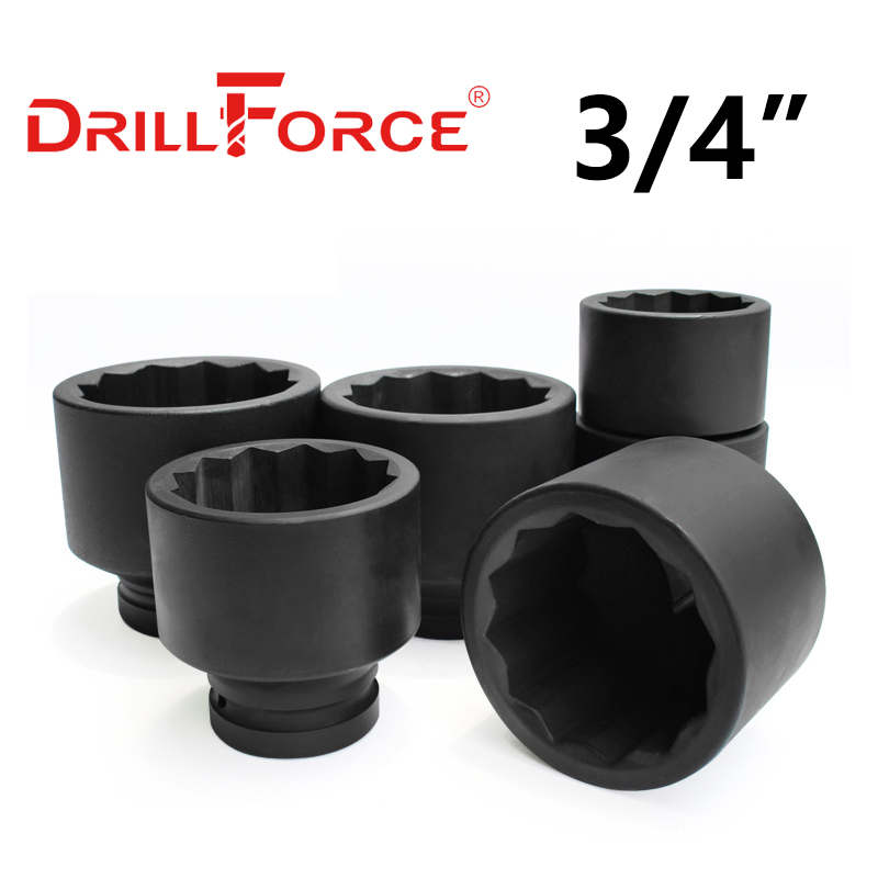 Power Tools Pneumatic - Drillforce 17-50 ミリメートルインパクト空気圧ソケットドライバートルクスヘッド 12 ポイント 3/4