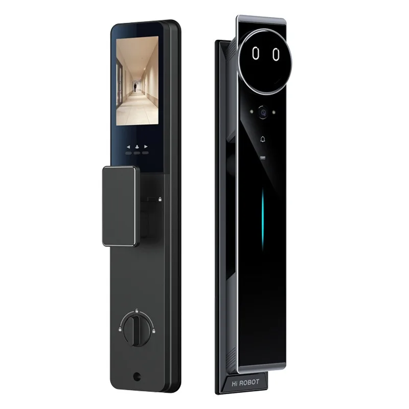 Power Tools Ai - AIスマートドアロック 携帯電話によるアクティブモニタリング 屋外指紋パスワードロック 家庭用屋外電子ロックサポート