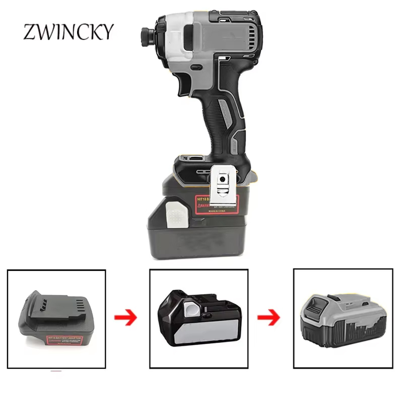 Power Tools Hitachi - ZWINCKYアダプターコンバーターは、日立/ハイコーキ18VリチウムイオンバッテリーBSL1830をデウォルト18V・20Vリチウム電動工具に使用するためのものです。