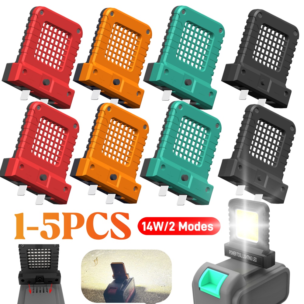 Power Tools Hitachi - 1-5X 14W LED 電動工具部品マキタ用ミルウォーキー用ボッシュ用デウォルト用パークサイド用日立用リチウム電池作業灯
