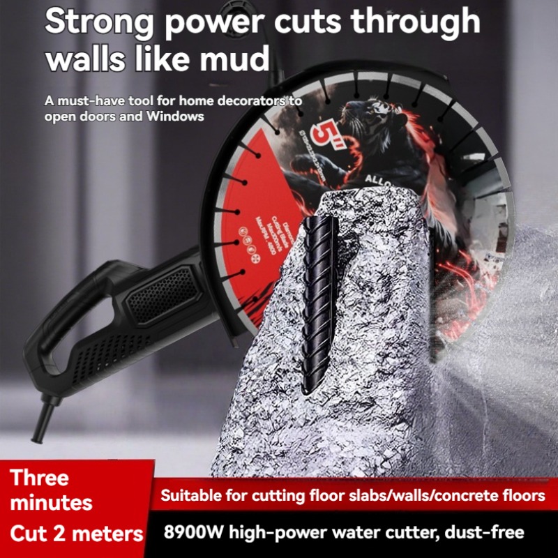 Power Tools Professional - 高周波ブラシレスコンクリート壁溝切断機 高出力壁切断機 プロフェッショナル溝加工ツール