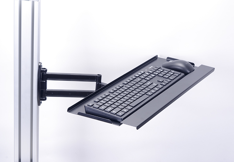 Power Tools Keyboard Manager - アルミ製キーボードマウストレイ回転式ホルダー壁掛けキーボードスタンドブラケット、レーシングゲームシミュレーター用