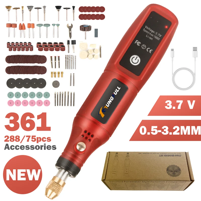 Power Tools Aeg - USB充電式コードレス彫刻ペンワイヤレス電動ドリル回転ツールジュエリーガラス用 - ポータブルハンドヘルド彫刻機