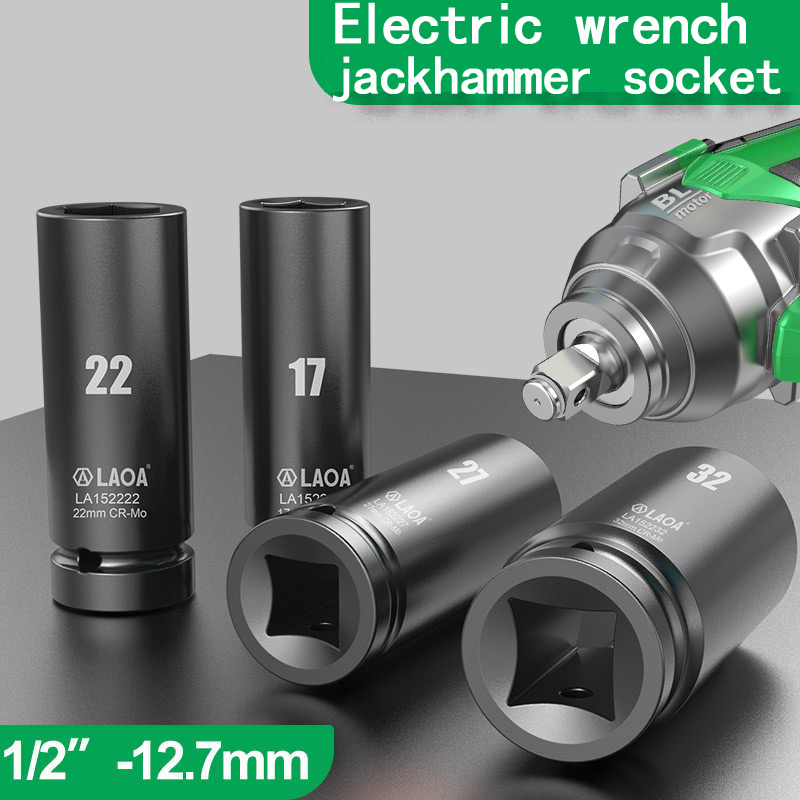 Power Tools Pneumatic - Laoa-ラチェットレンチドリル、トルクSpanner17-32mm六角ソケットレンチ、空気圧電動工具用ディープスリーブ、ラチェットで使用される1,2 