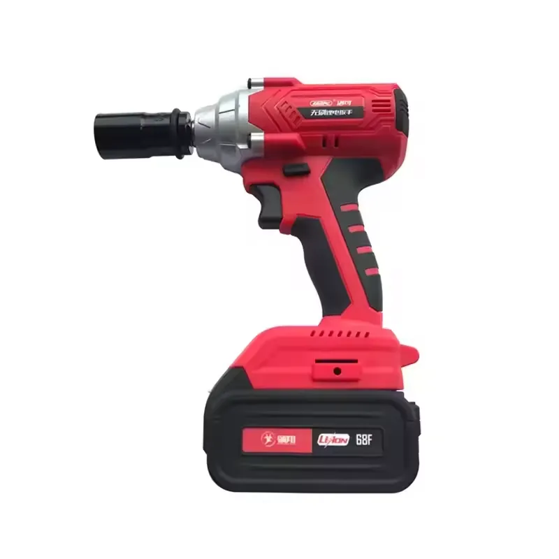 Power Tools Impact - 270N.m ポータブルコードレスインパクトレンチ 電動工具 18Vリチウムイオンバッテリー ブラシレスインパクトレンチ LEDライト付き