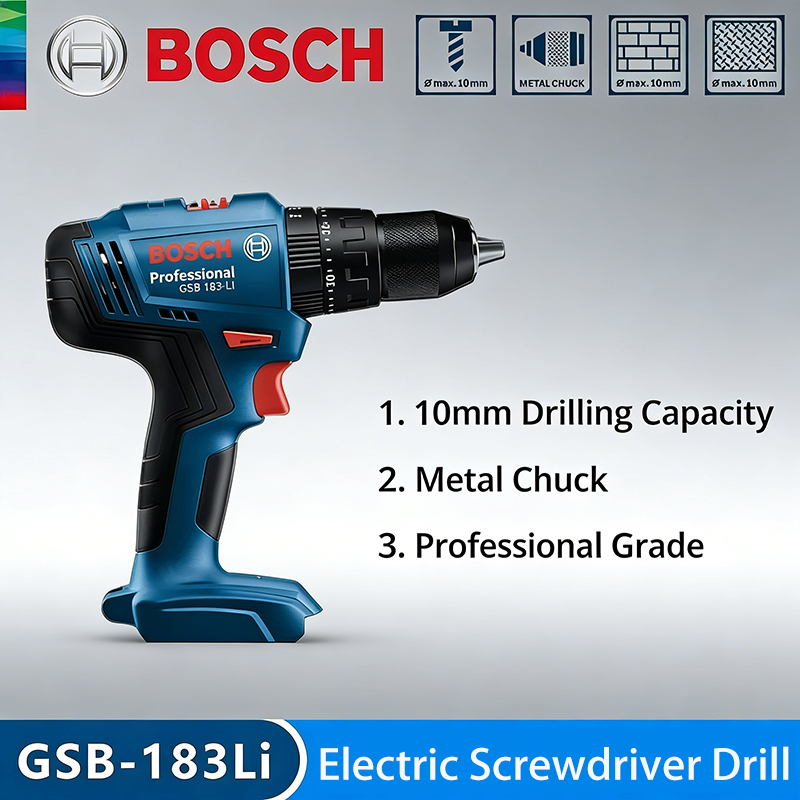 Power Tools Impact - ボッシュ GSB183-LI 電動ドリルドライバー コードレス ブラシレス インパクトドリル