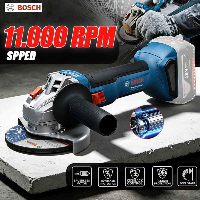 ボッシュ GWS 18V-8 コードレスアングルグラインダー - Power Tools Professional のレビューと価格