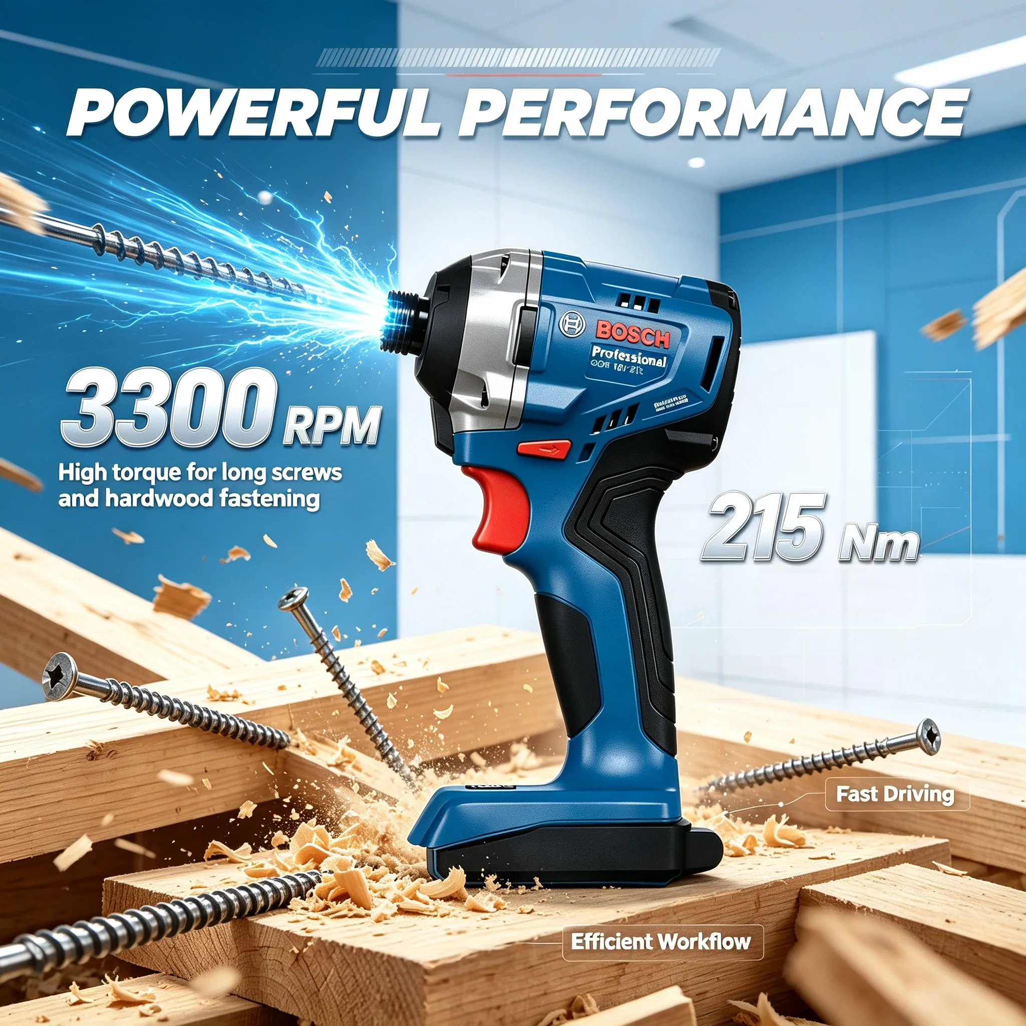 ボッシュ GDR18V-215 プロフェッショナル 18V  - Power Tools Professional のレビューと価格