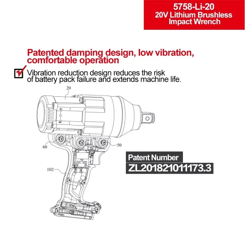 デボン 20V 大トルク 3段階トルク設定 インパクトレンチ - Power Tools Impact のレビューと価格