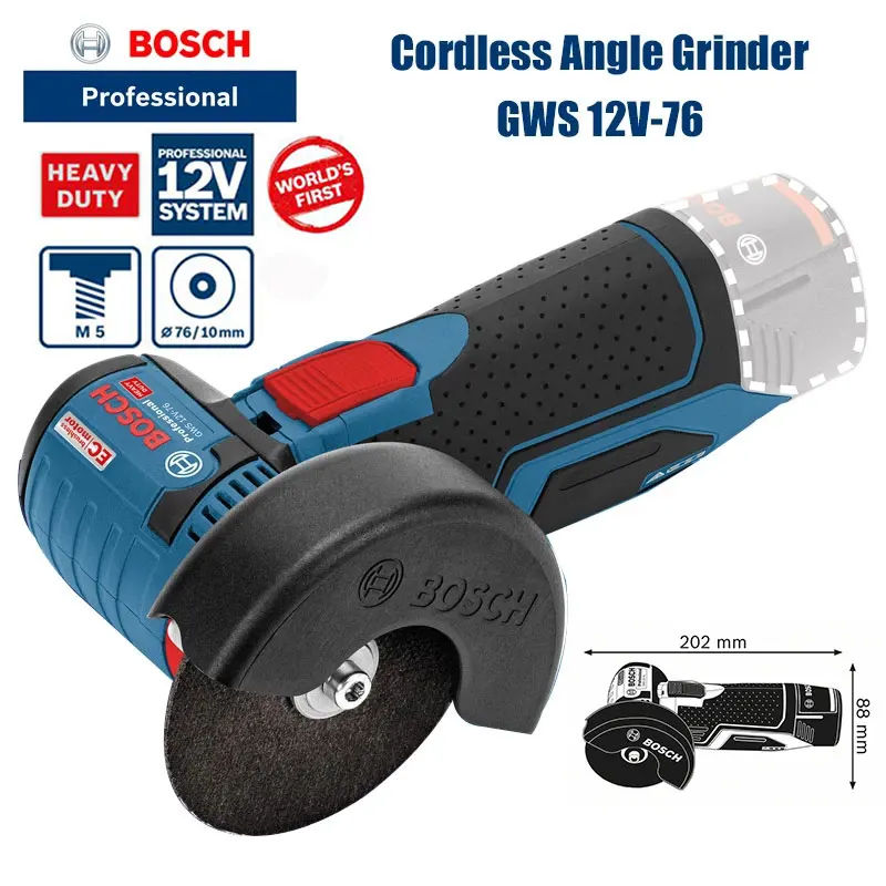 ボッシュ GWS 12V-76 プロフェッショナル 12V  - Power Tools Professional のレビューと価格