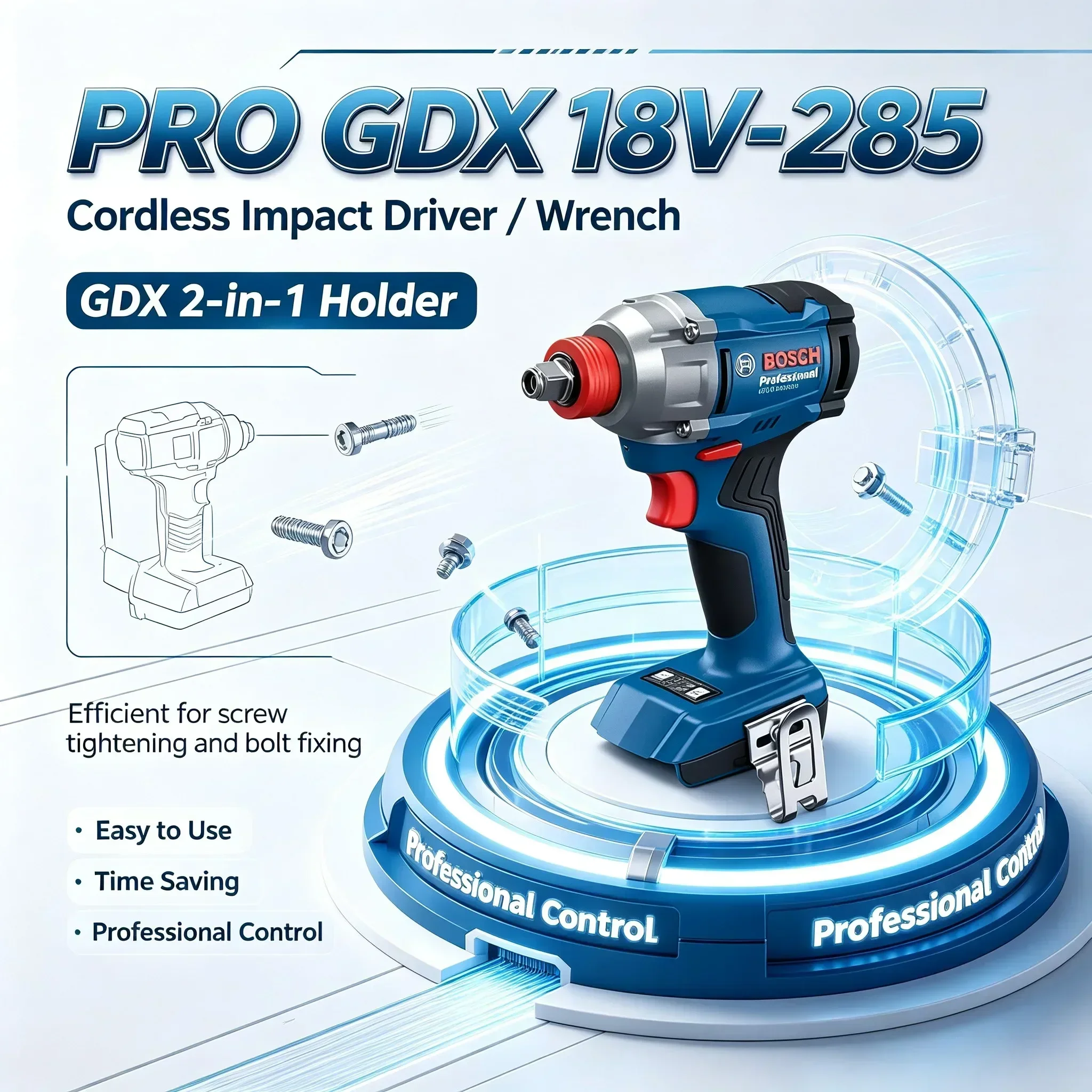 ボッシュ GDX 18V-285 コードレスインパクトドライ - Power Tools Impact のレビューと価格