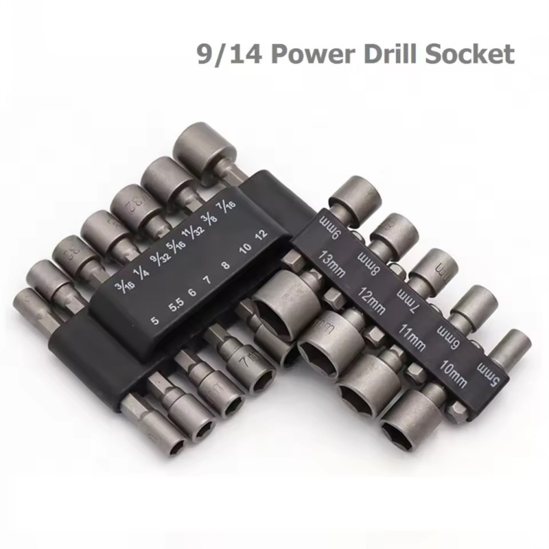 9/14 個セットソケットレンチ電動ドリルビットナットドライ - Power Tools Pneumatic のレビューと価格