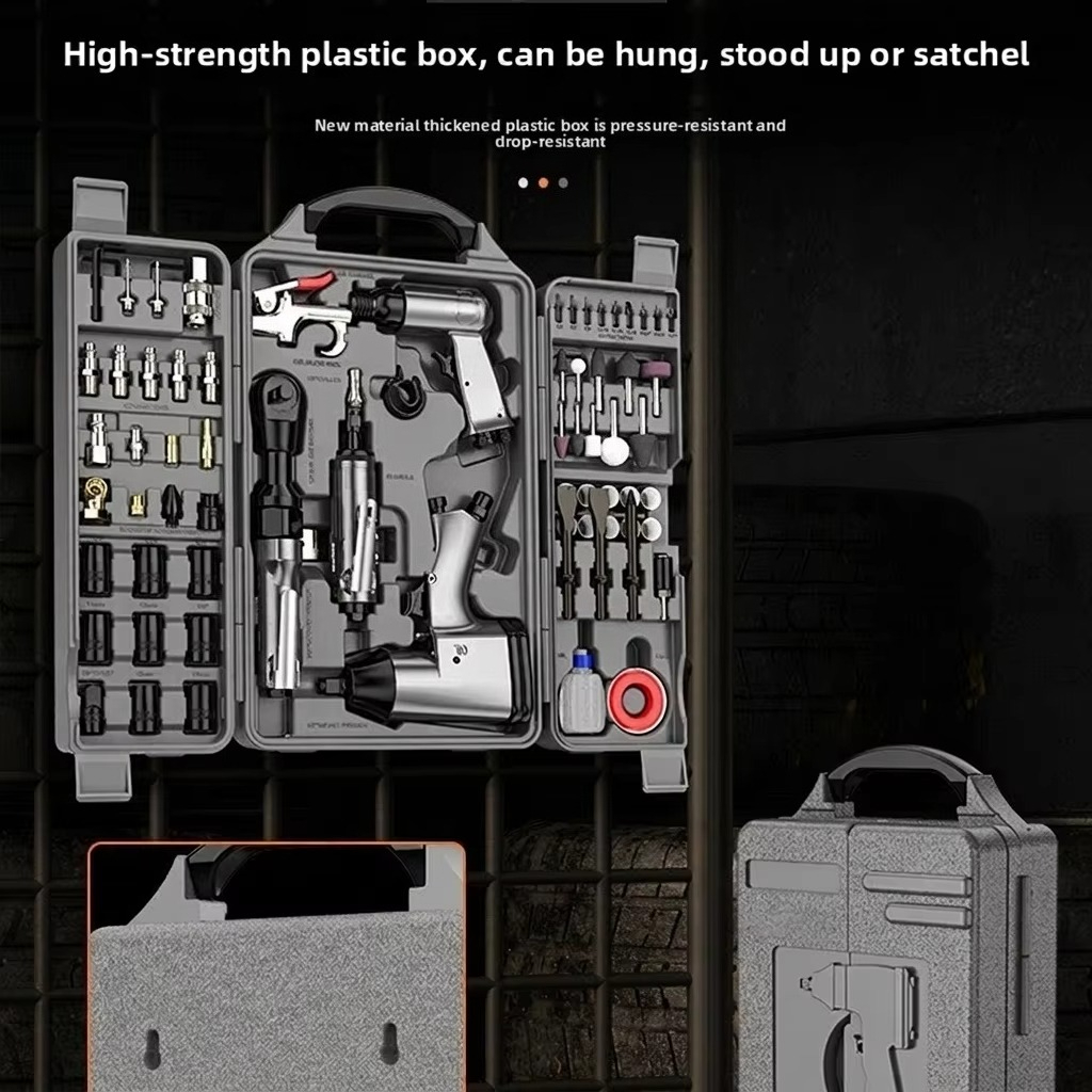 71点入りヘビーデューティー空気圧工具キット、多機能高出力エ - Power Tools Pneumatic のレビューと価格