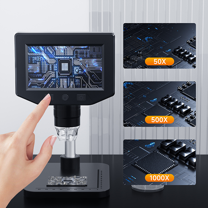 4.3インチLCD顕微鏡 1080P HD はんだ付け用ビデ - Power Tools Video のレビューと価格