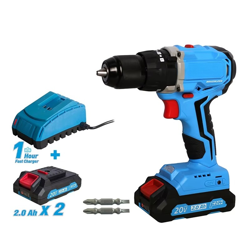 20Vコードレスブラシレスドリルパワーツールセット、リチウム - Power Tools Impact のレビューと価格